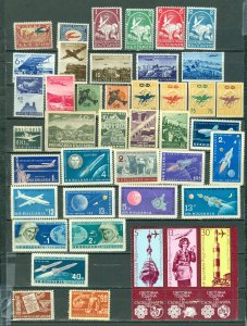 BULGARIA NICE LOT of (40) AIR MAIL STAMPS... SETS...MOSTLY MINT(SOME MNH)