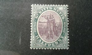  St Kitts & Nevis #11 mint hinged thin e204 8014