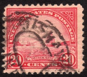 1923, US 20c, San Francisco Bay, Used, Sc 567