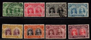 $Rhodesia Sc#101b//110 used+M/H/F-VF, part set, 108 hinge thin, Cv. $393