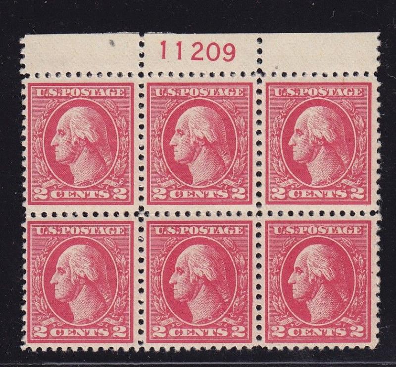 527 VF-XF OG TOP lightly hinged plateblock with nice color cv $ 250 ! see pic !