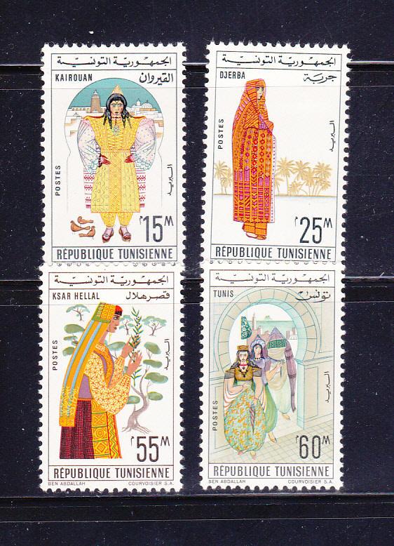 Tunisia 414, 416, 420-421 MHR Costumes