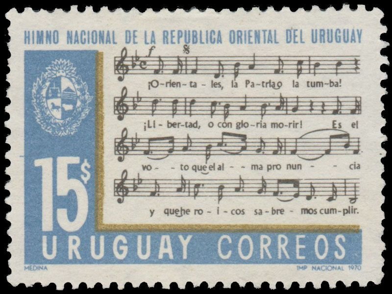 URUGUAY STAMP 1971 SCOTT # 795. USED. # 1