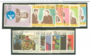 Ecuador #764-764E/765-765E Used Single (Complete Set)