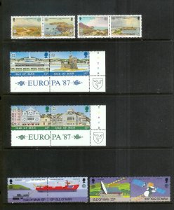 ISLE OF MAN Europa (62) All Mint Unused Stamps Most Lightly Hinged