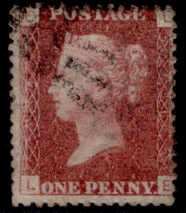 GB QV SG44, 1d lake-red PLATE 136, FINE USED. Cat £24. LE