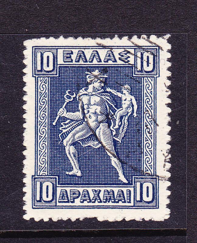 GREECE  1911-23  10d  BLUE  FU  SG 211   