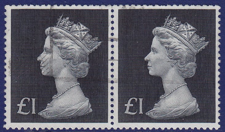 GB - 1972 - Scott #MH168 - used pair - Machin Head