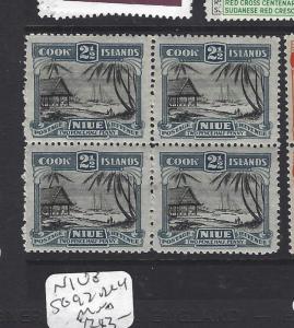 NIUE  (PP0410B)  2 1/2D  SG 92  BL OF 4   MNH