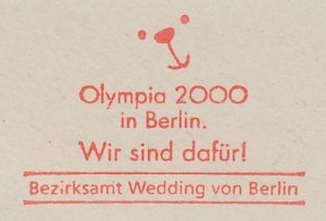 Meter cut Germany 1993 Olympic Games 2000 Berlin - Candidacy