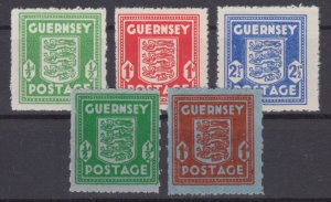 German Occupation Guernsey 1941 Sc#N1-5 Mi#1-5 mnh (DR1577)