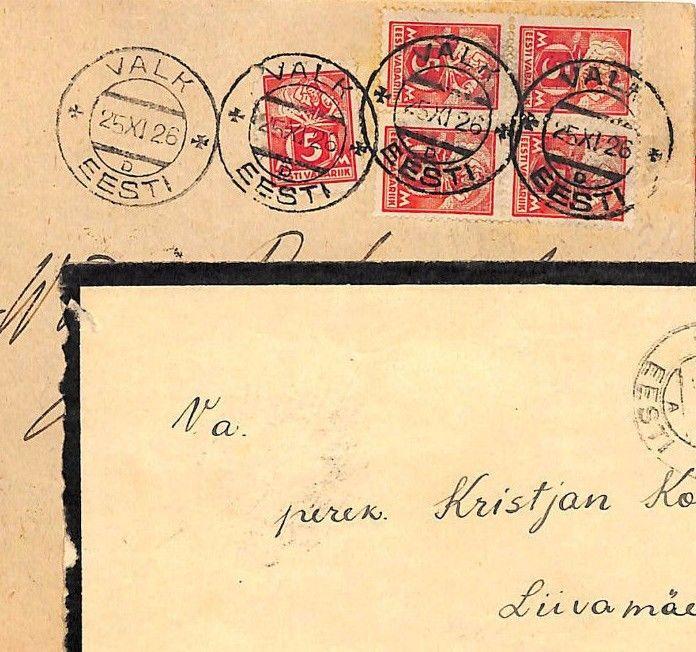 PP163 1926-1937 ESTONIA Group Three Covers{3} incl' Registered {samwells-covers}