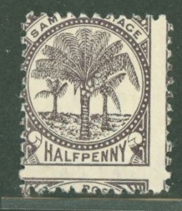 Samoa (Western Samoa) #9v  Single