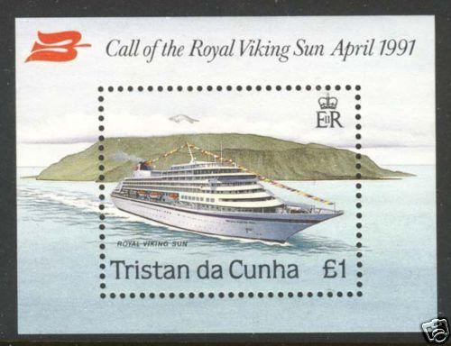 TRISTAN DA CUNHA BOAT, SHIP, VESSEL SCOTT 495 MNH