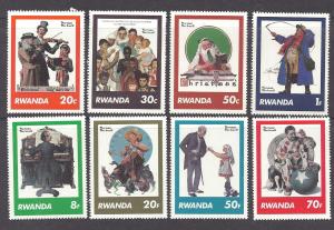 Rwanda  Scott  1027-1034  MNH  Complete