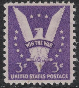 Scott 905- Win the War, Victory Eagle- MNH 3c 1942- unused mint stamp