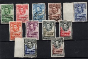 Bechuanaland KGVI 1938 fine used set SG118-128 WS35509