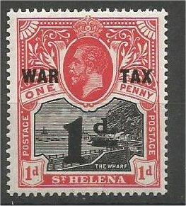 ST. HELENA, 1919, MNH 1p + 1p, Overprinted War Tax, Scott MR2