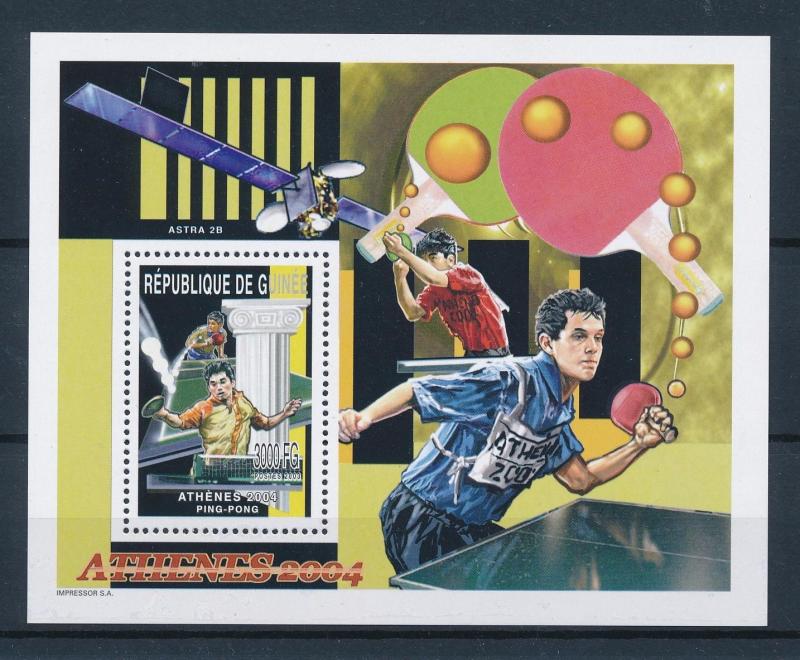 [54622] Guinea 2003 Olympic games Athens Tabletennis MNH Sheet