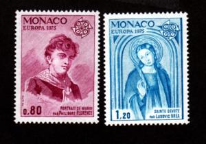 Monaco # 961-962 Mint Europa!