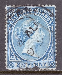 Falkland Islands - Scott #15 - Used - Rounded corner LL, short perf - SCV $14