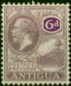 Antigua 1921 6d Dull & Bright Purple SG75 Fine LMM