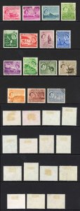 Mauritius SG293/306 1953-58 QEII Set of 15 Used