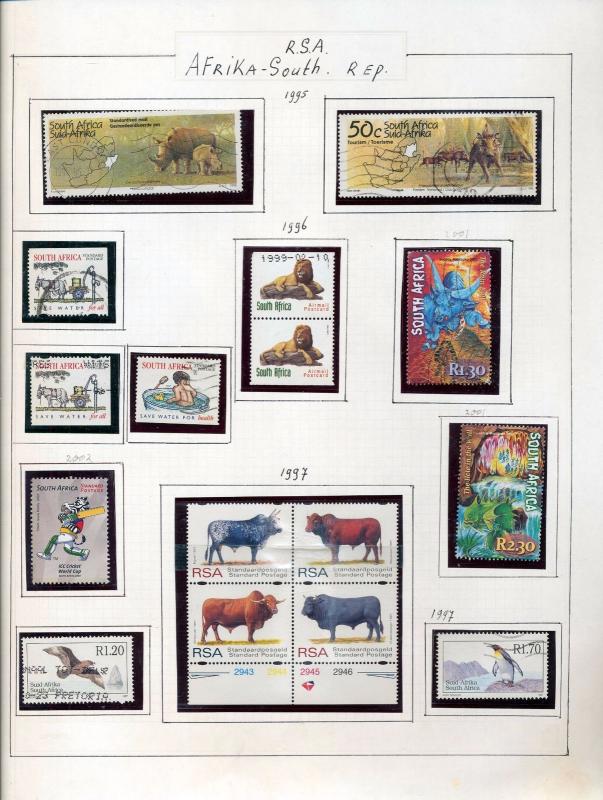 SOUTH AFRICA 1987/97 Wildlife M&U Collection 100+Items (pie 99)