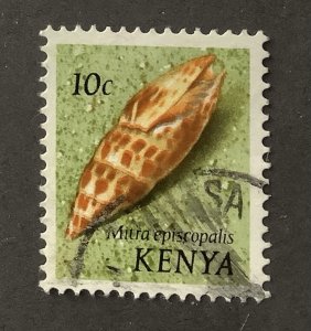 Kenya 1971  Scott  37 used - 10c, Sea Shells