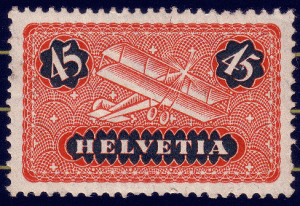 Switzerland 1923 Sc C8 plain gum mh tiny thin