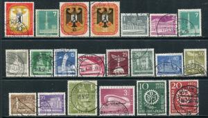 GR Lot 10298 BERLIN Deutsche 1955-6 Michel 129 135-154 Bundespost Issues 