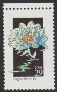 1992 29c Wildflowers: Fragrant Water Lily Scott 2648 Mint F/VF NH