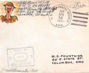 United States A.P.O.'s Soldier's Free Mail 1944 U.S. Army Postal Service, A.P...