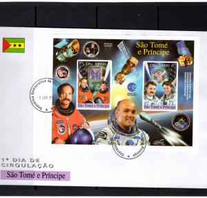 Sao Tome and Principe 2006 Dutch Astronaut Andre KUIPERS S/S F.D.C.