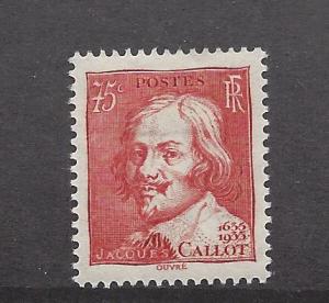 France, 305, Jacques Callot - Engraver Single,**Hinged**