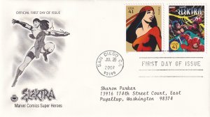 2007,Marvel Comics-Elektra, PCS, FDC (E14548)
