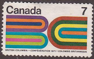 Canada 552 Stylized BC 7¢ 1971