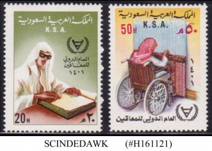 SAUDI ARABIA - 1981 INTERNATIONAL YEAR OF THE DISABLED - 2V MINT NH