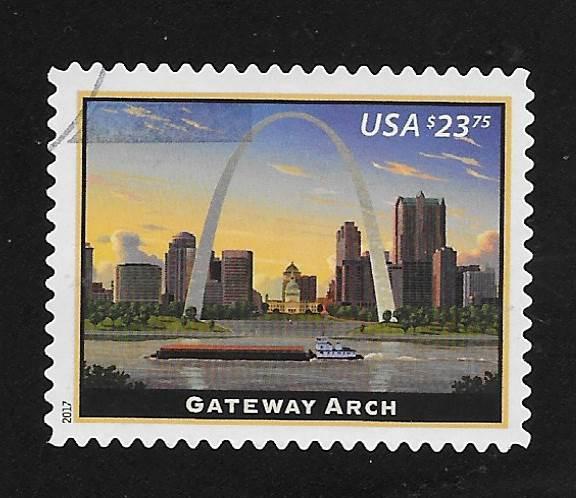 SC# 5157 - New 2017 - $23.75 - Express Mail, Gateway Arch, Used Off Paper