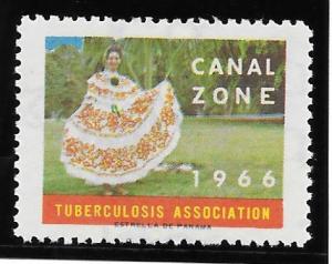 Canal Zone CS7 Mint NH 1966 Christmas Seal TB Association
