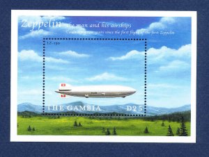 GAMBIA - Scott 2246 - FVF MNH S/S - Zeppelin - 2000