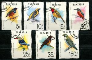 Tanzania SC# 978-84 Birds set Used