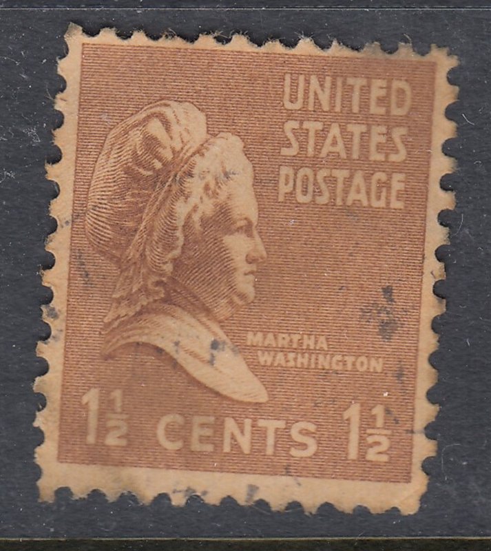 US 1938 SC# 805 Martha Washington Used