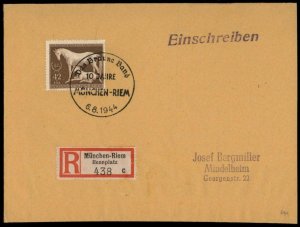 Germany 1944 Braune Band Brown Band Horse RaceRegistered Cover G71796