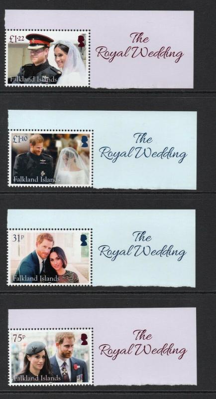 Falkland Inseln 2018 Königliche Hochzeit Set MNH Zustand