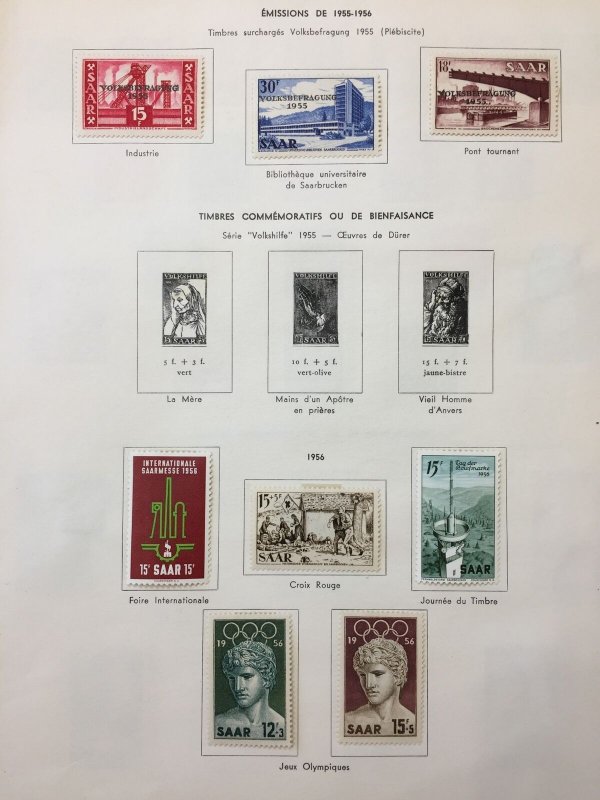 SAAR 1955/59 MH Used MNH Relief Heuse To 300F (Apx 80 Items) AB2815