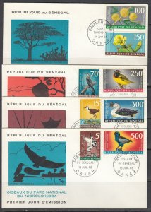 Senegal Scott C53-7 FDC - Flowers & Birds