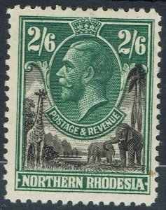 NORTHERN RHODESIA 1925 KGV GIRAFFE AND ELEPHANTS 2/6