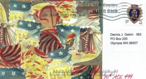 US ART COVER EXCHANGE JULY 4 LAYERED CARD CACHET BY ACE#499 M HERTZ MERRITT