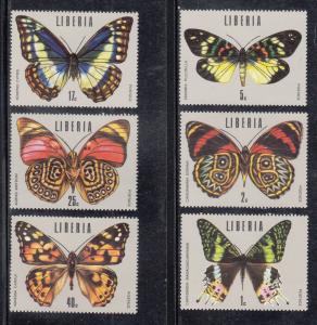 Liberia Scott #683-688 MH